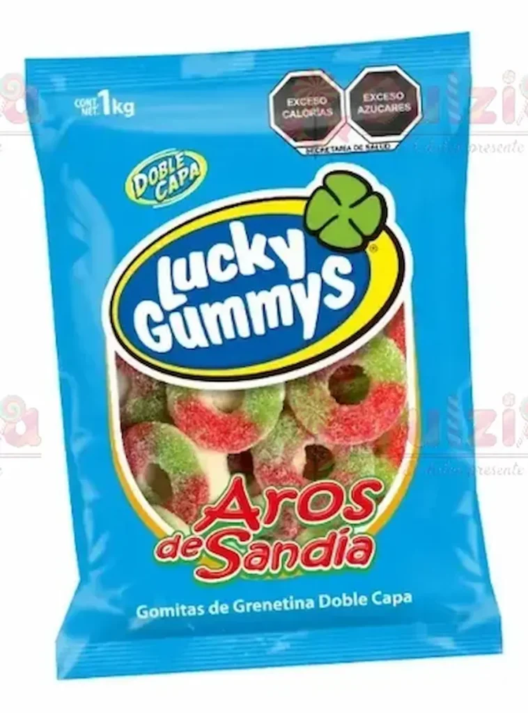 Lucky Gummys Aros de Sandia